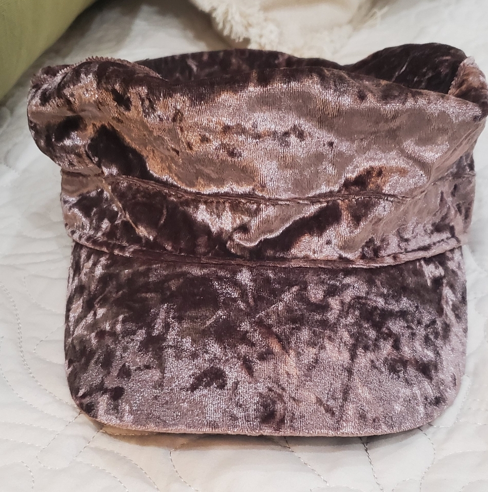 Crushed velvet fisherman's mariners cap from World Market